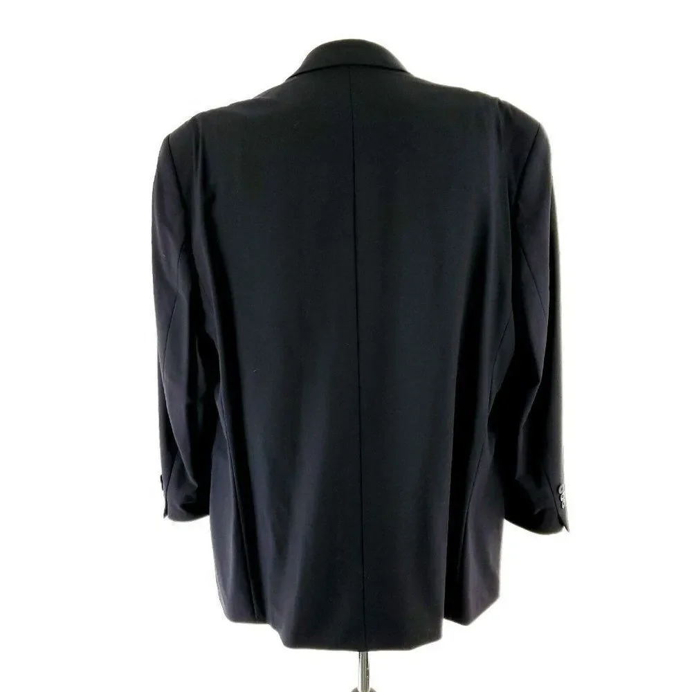 Ralph Lauren Wool‎ 3 Button Blazer 46L Blue Solid